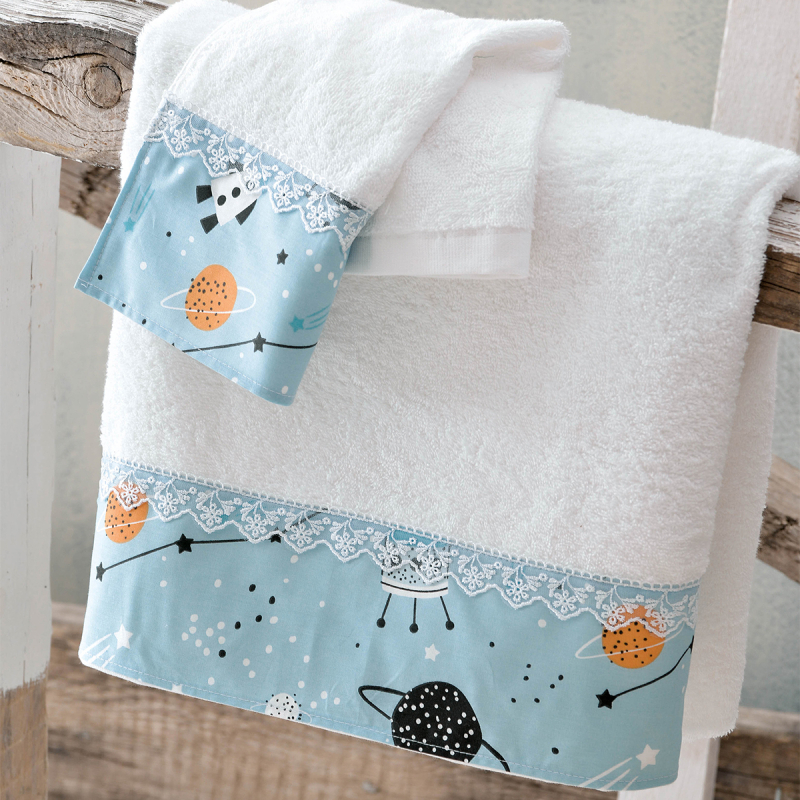 Βρεφικές Πετσέτες (Σετ 2τμχ) Rythmos Symbol Astroworld