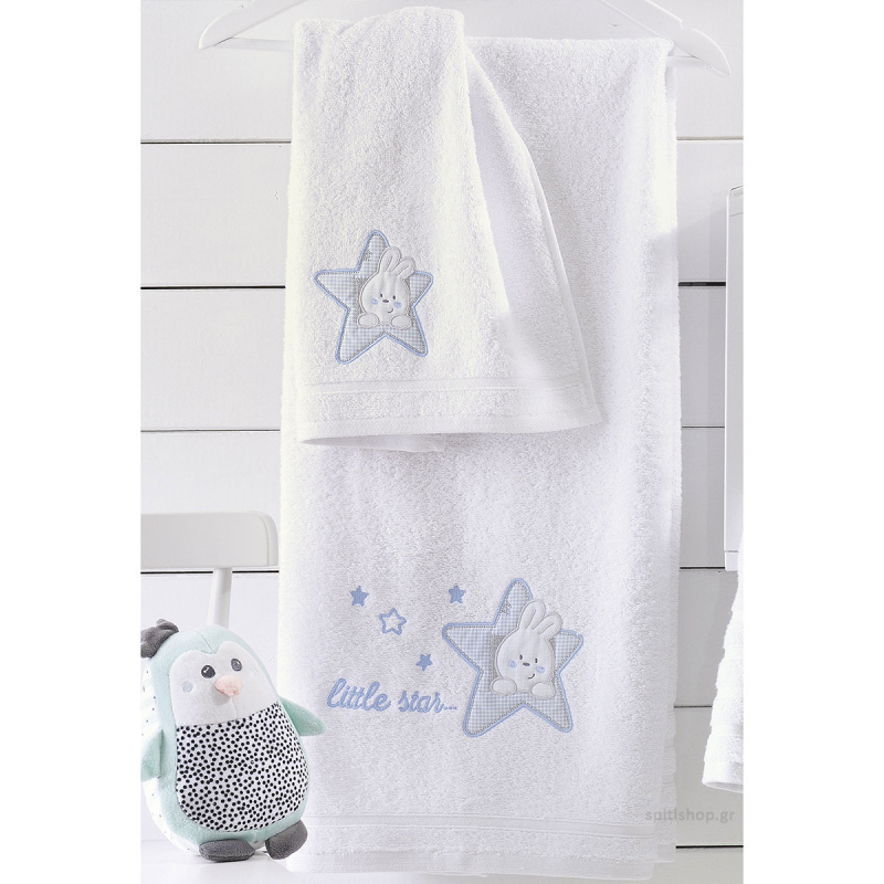 Βρεφικές Πετσέτες (Σετ 2τμχ) Rythmos Astro Ciel 500gsm