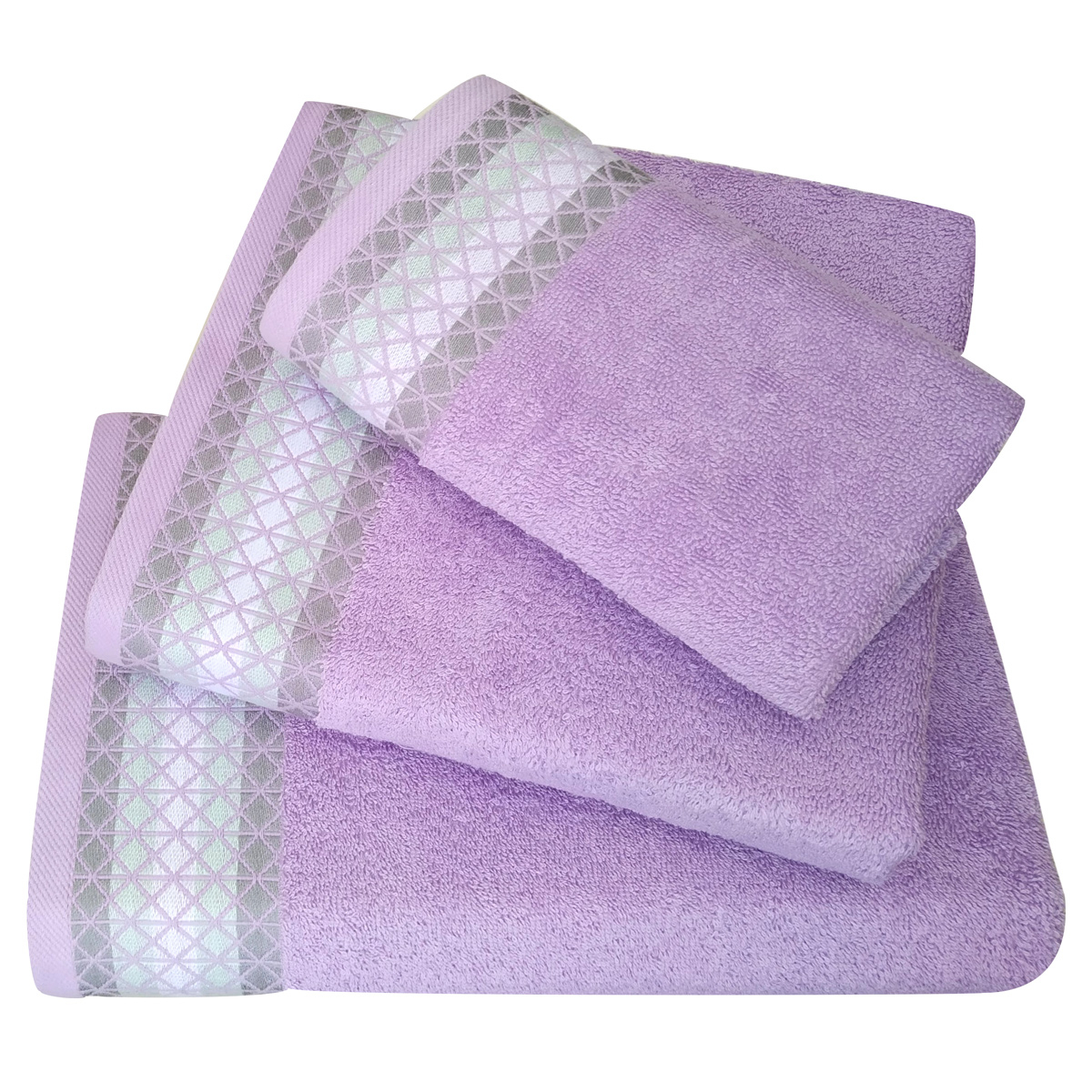 Πετσέτες Μπάνιου (Σετ 3τμχ) Morven 2010 Lilac