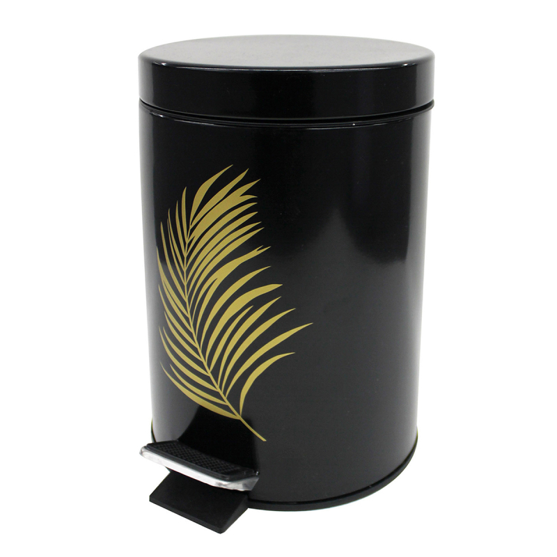 Κάδος Απορριμμάτων Μπάνιου L-C Orbella Noir/Or 1800965