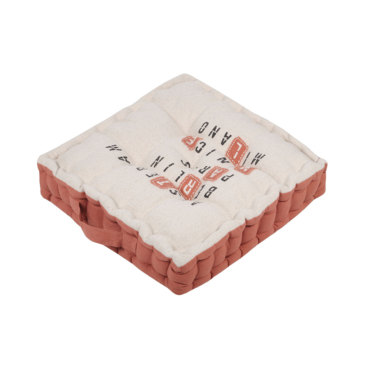 Μαξιλάρα Δαπέδου S-F City Travel Naturel C5B375001 Home Λευκά Είδη Σαλονιού Μαξιλάρια Spitishop