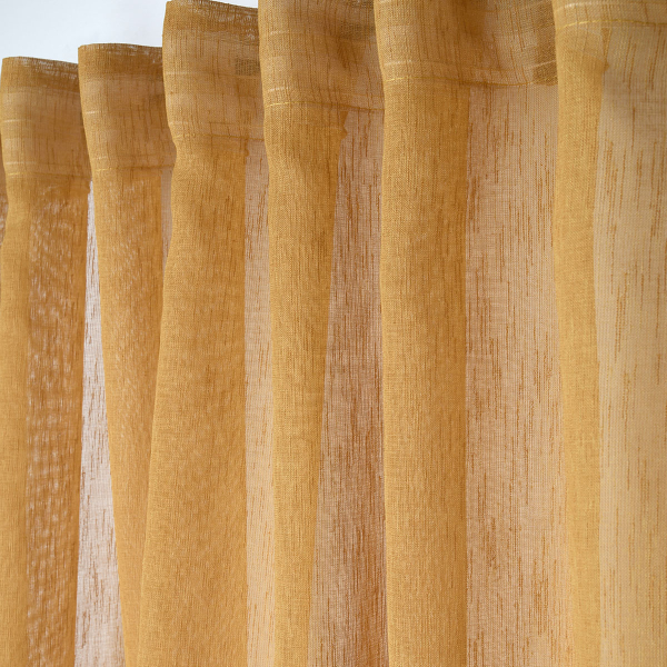 Κουρτίνα (140x260) Με Τιράντες & Τρέσα S-F Derby Moutarde R6B381007VL