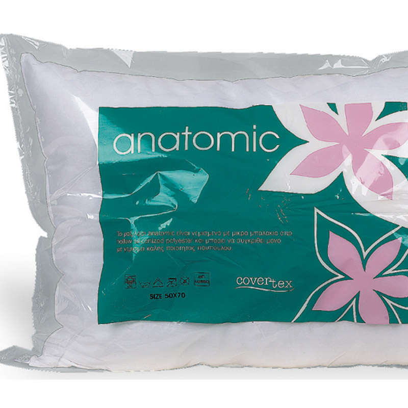 Μαξιλάρι Ύπνου Σκληρό (50X70) Vesta Anatomic Polyester Home Λευκά Είδη Κρεβατοκάμαρας Μαξιλάρια Spitishop