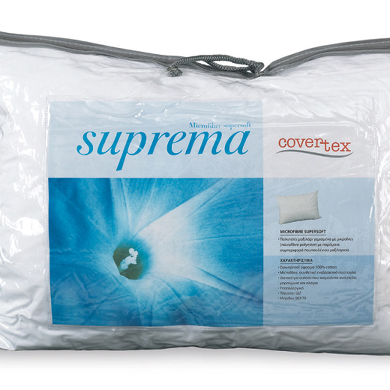 Μαξιλάρι Ύπνου Μαλακό (50X70) Vesta Suprema Microfiber Home Λευκά Είδη Κρεβατοκάμαρας Μαξιλάρια Spitishop
