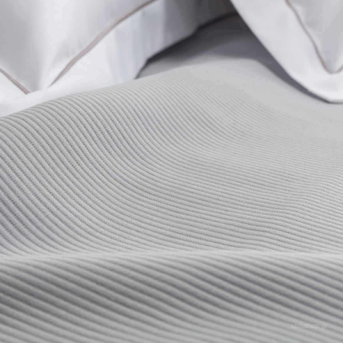 Κουβερτόριο Μονό (170X250) Vesta 1061 Grey Home Λευκά Είδη Κρεβατοκάμαρας Κουβέρτες Κουβερτόρια - Ριχτάρια Κρεβατιού Μονά Spitishop