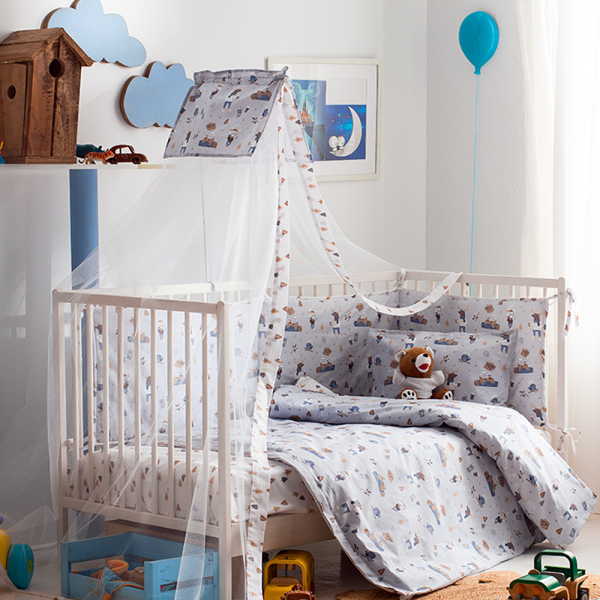 Παπλωματοθήκη Κούνιας (Σετ 120x160) Vesta Baby Woodland