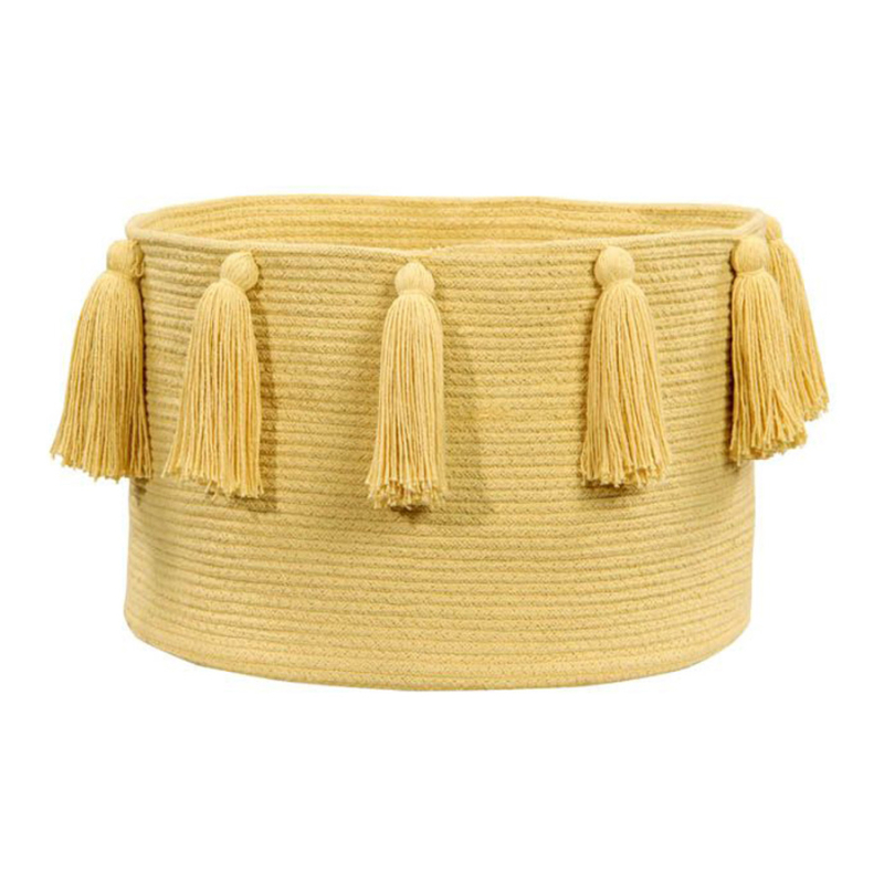 Καλάθι Αποθήκευσης (Φ45x30) Lorena Canals Tassels Yellow