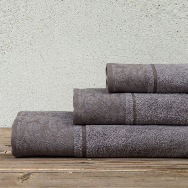 Πετσέτες Μπάνιου (Σετ 3τμχ) Kocoon Tristesse Grey