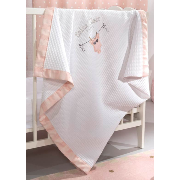 Κουβέρτα Πικέ Κούνιας (110x150) Saint Clair Audrey