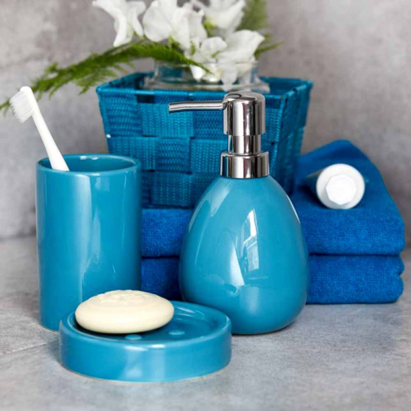 Καλάθι Αποθήκευσης (14x14x9) Wenko Adria Petrol 20363100