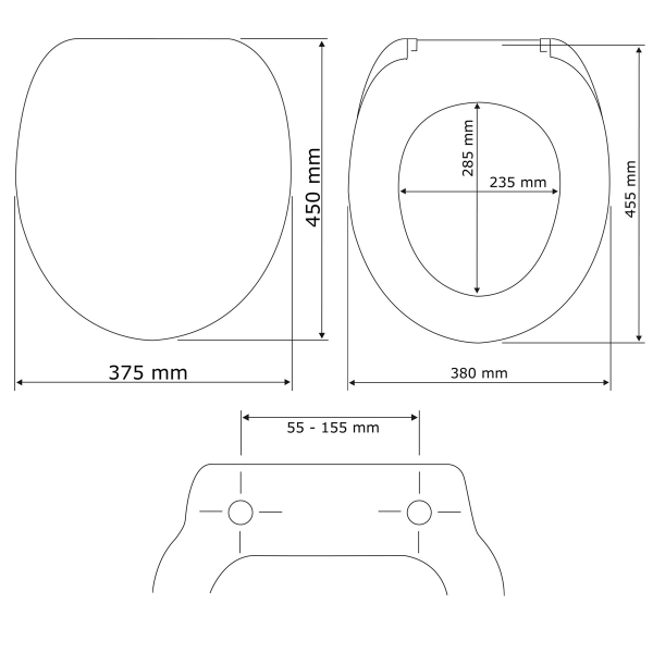 Καπάκι Λεκάνης (44.5x38) Wenko Pop Art 22797100