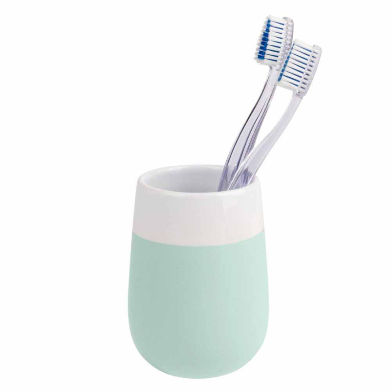 Ποτηροθήκη Μπάνιου Wenko Malta Mint/White 22541100