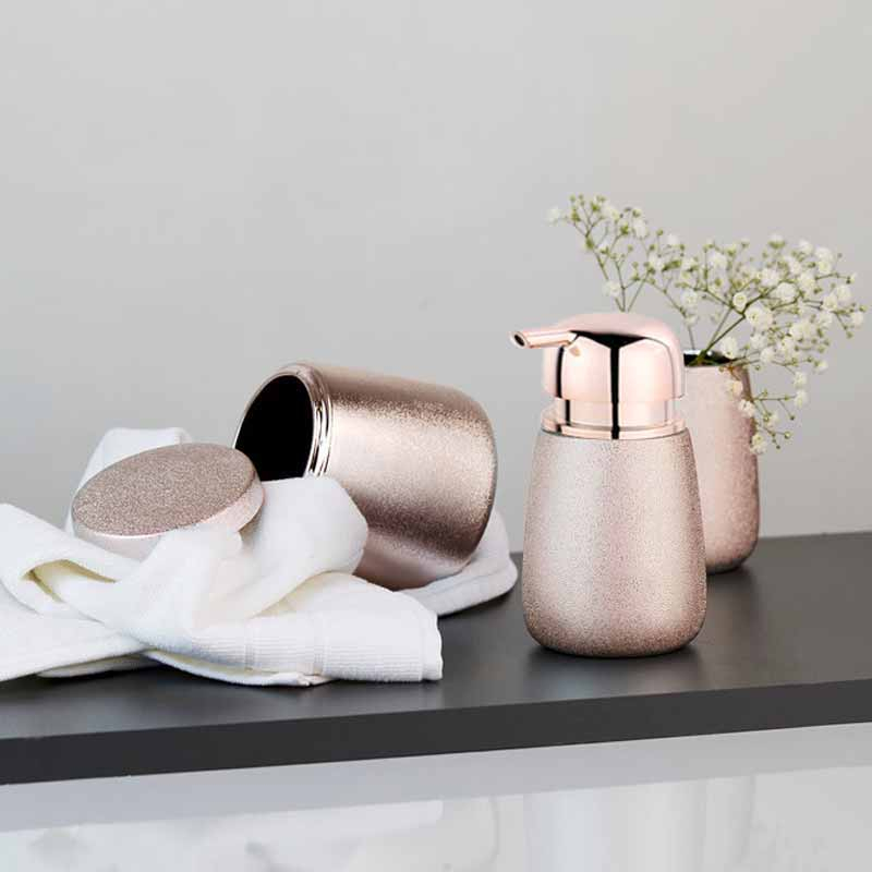 Ποτηροθήκη Μπάνιου Wenko Glimma Rose 23670100 Home Μπάνιο Αξεσουάρ Spitishop