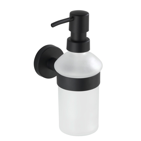 Dispenser Μπάνιου Τοίχου 200ml Wenko Bosio Black Matt 24235100
