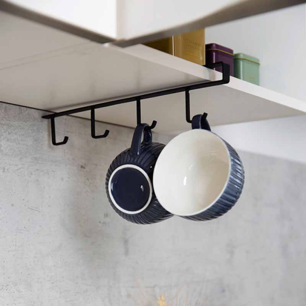 Σταντ/Κρεμάστρα Για 4 Φλυτζάνια/Κούπες Wenko Klea Black 53255100