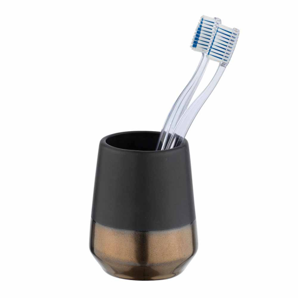 Ποτηροθήκη Μπάνιου Wenko Brandol Black 24361100