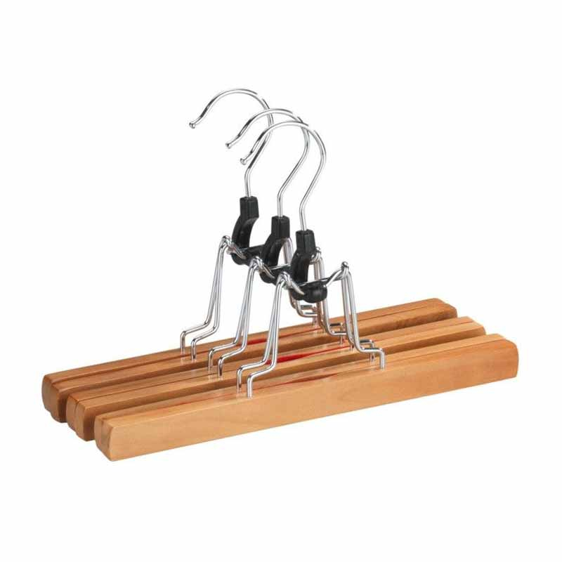 Κρεμάστρες Για Παντέλονια (Σετ 3τμχ) Wenko Natural 17219006100