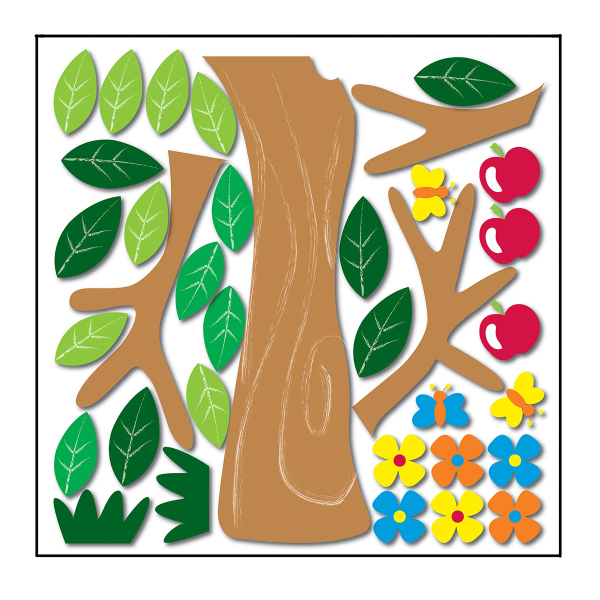 Παιδικά Αφρώδη Αυτοκόλλητα Τοίχου Ango Apple Tree 18001