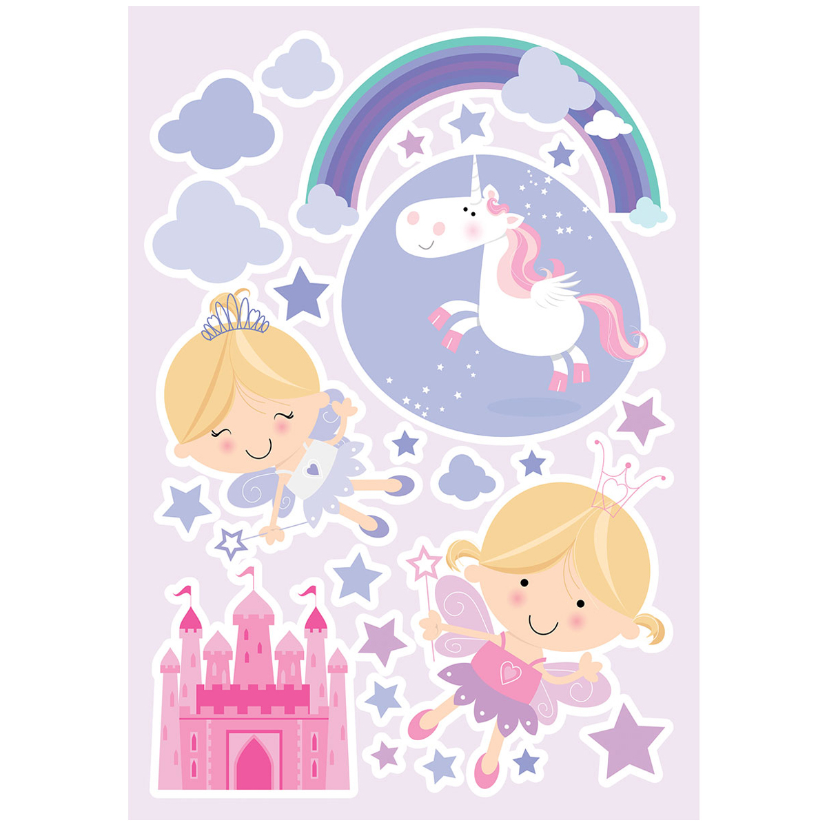 Παιδικά Αυτοκόλλητα Τοίχου Ango Happy Fairies 18106 Home Spitishop