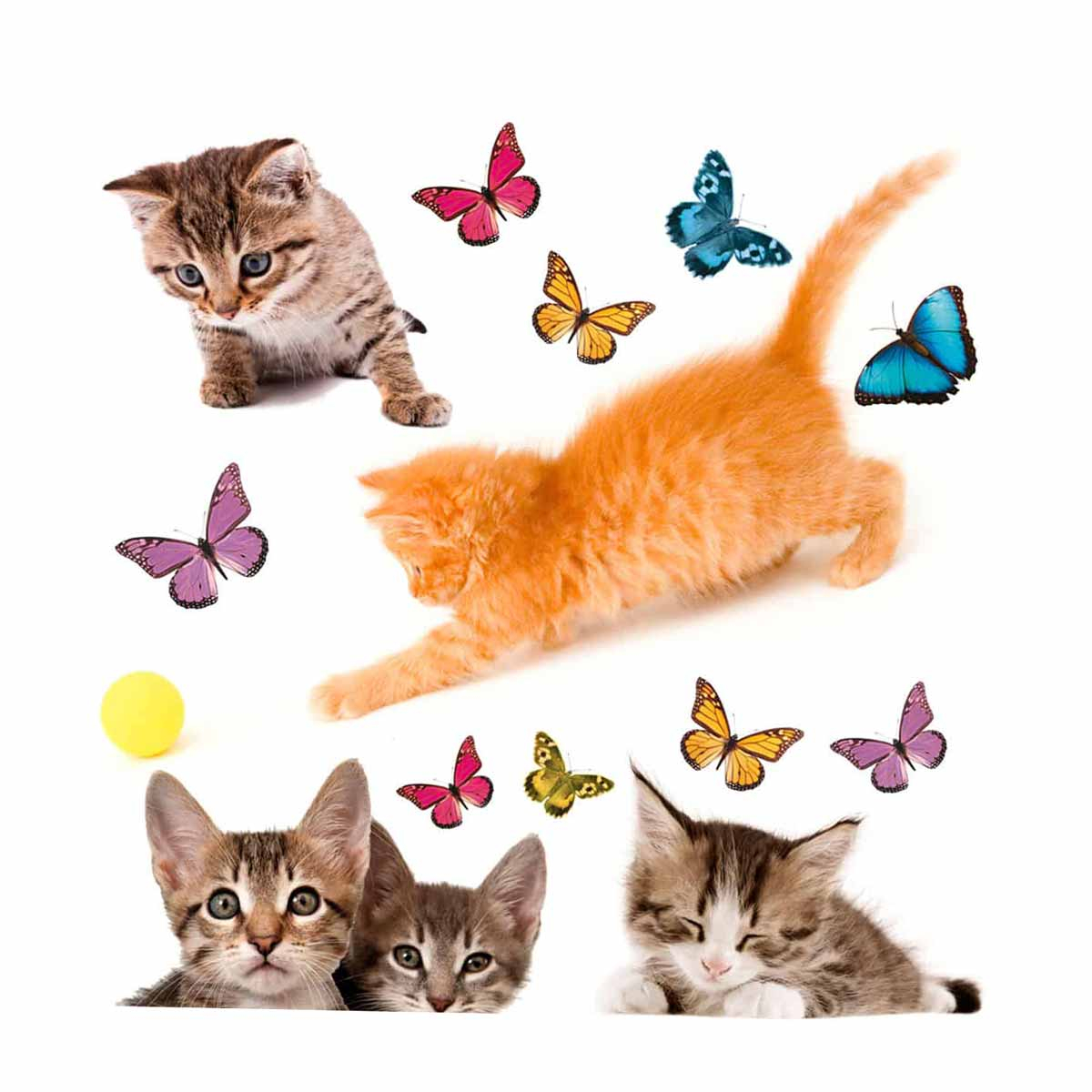 Αυτοκόλλητα Παραθύρου Διπλής Όψης Ango Cats 64001 Home Παιδικά Τοίχου Spitishop