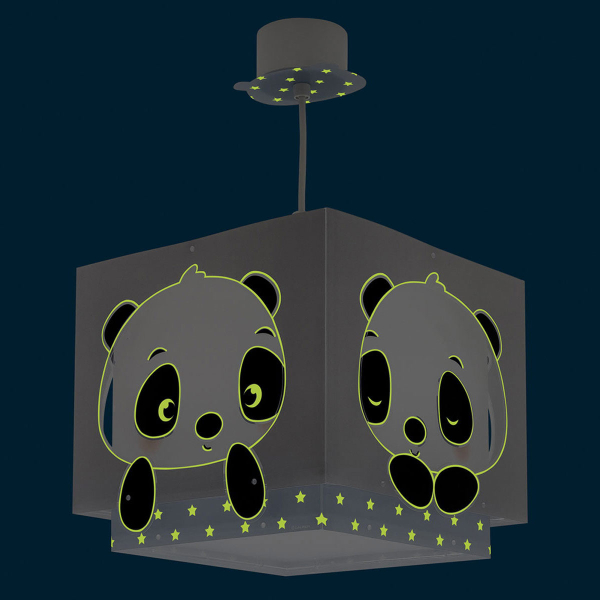 Παιδικό Φωτιστικό Οροφής Μονόφωτο Ango Panda Blue 63162 T
