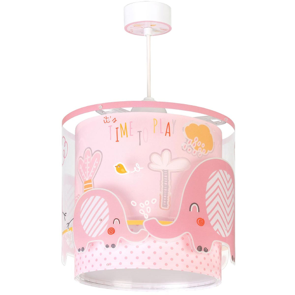 Παιδικό Φωτιστικό Οροφής Μονόφωτο Ango Little Elephant Pink 61332 S