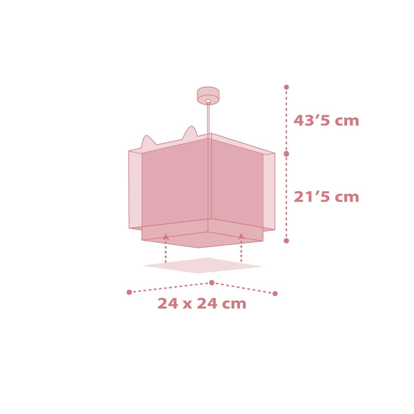 Παιδικό Φωτιστικό Οροφής Μονόφωτο Ango Little Fox 64582