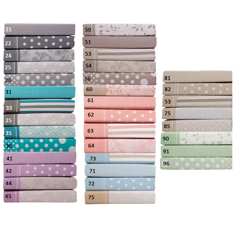 Σεντόνι King Size Επίπεδο (280x270) Anna Riska Mix & Match