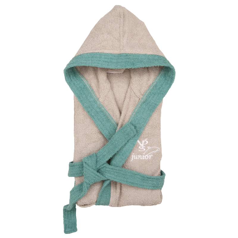 Παιδικό Μπουρνούζι Viopros Σπορτ Γκρι-Πετρόλ