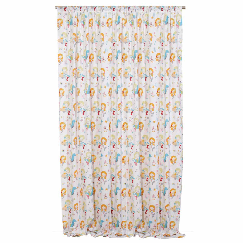 Παιδική Κουρτίνα (140x270) Με Τρέσα Viopros Γοργόνες