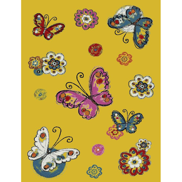 Παιδικό Χαλί (133x190) Viopros Πεταλούδες