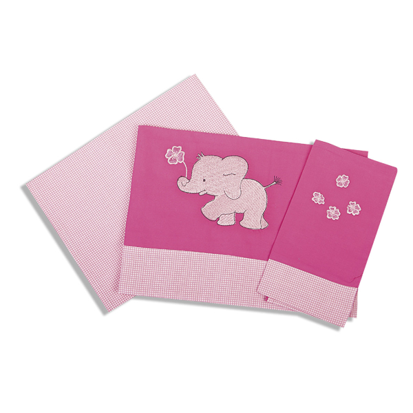 Σεντόνια Κούνιας (Σετ) Dimcol Ελεφαντάκι 122