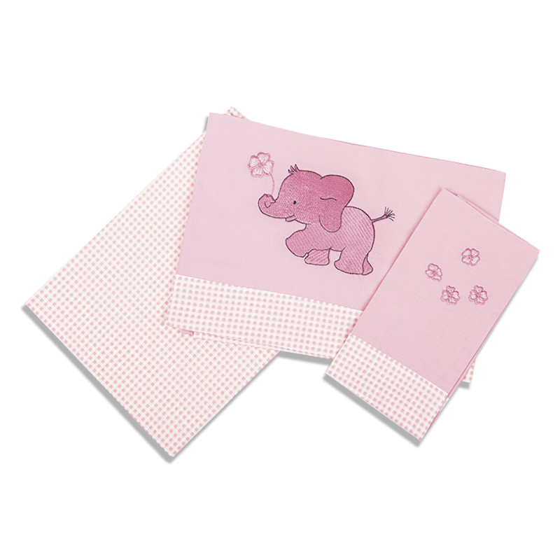 Σεντόνια Κούνιας (Σετ) Dimcol Ελεφαντάκι 15