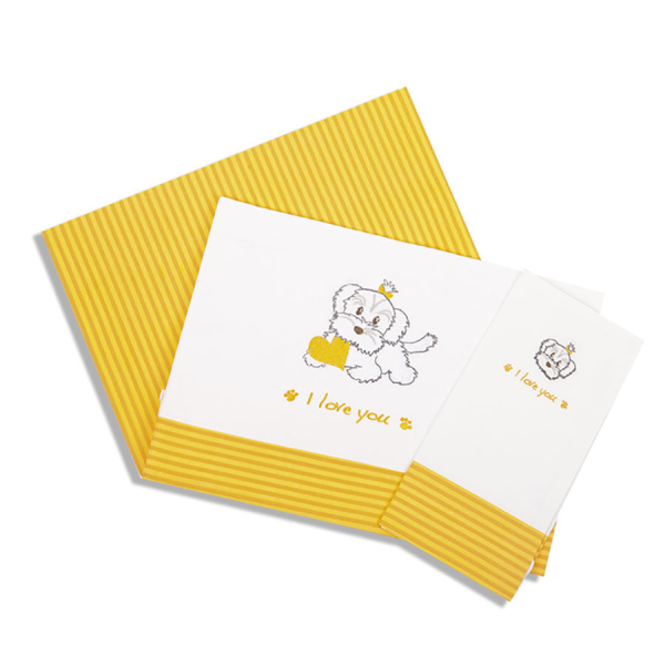 Σεντόνια Κούνιας (Σετ) Dimcol Σκυλάκια 121