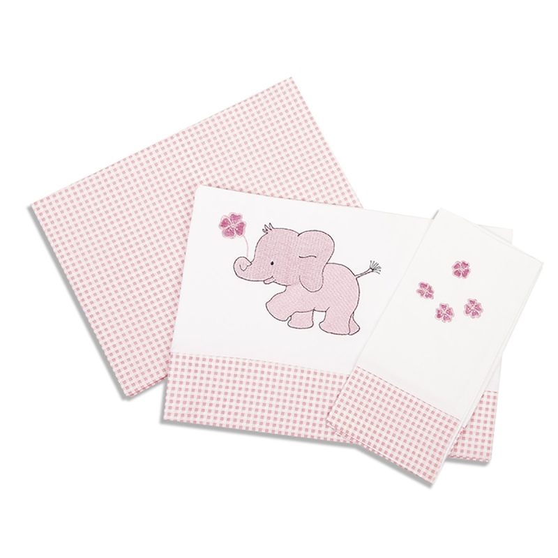 Σεντόνια Κούνιας (Σετ) Dimcol Ελεφαντάκι 17