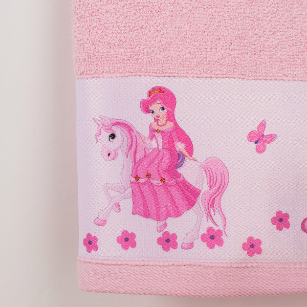 Βρεφικές Πετσέτες (Σετ 2τμχ) Dimcol Unicorn Princess 78 Ροζ