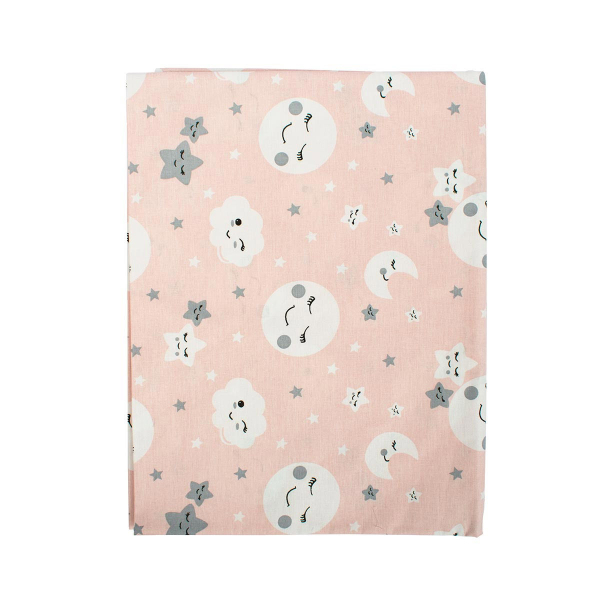 Σεντόνια Κούνιας (Σετ) Dimcol Smile 82 Coral