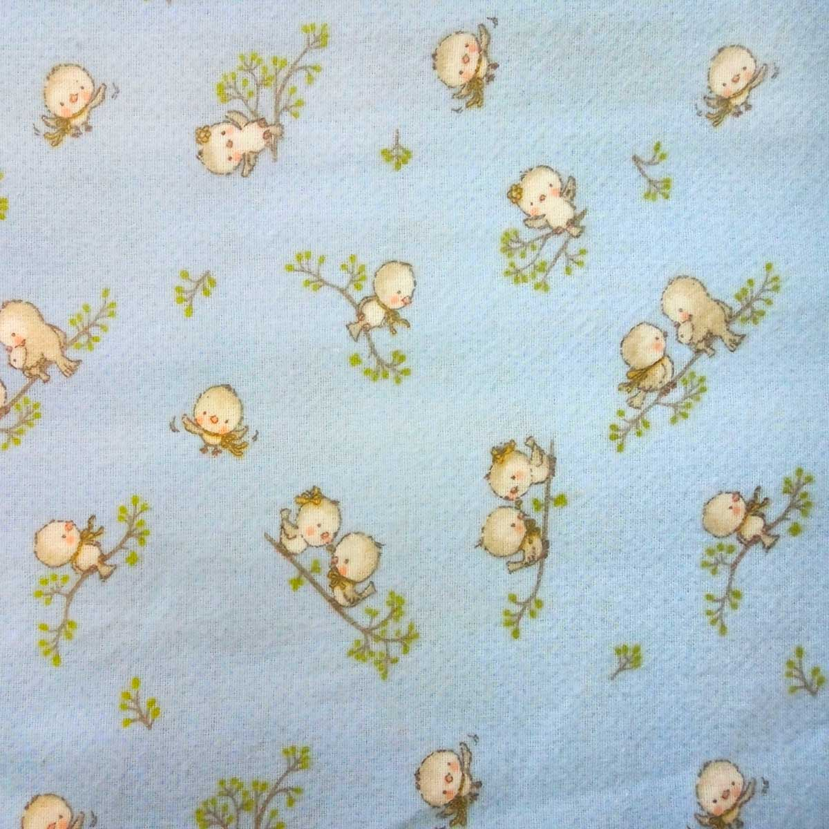 Φανελένια Παπλωματοθήκη Κούνιας (120X160) Dimcol Birds 14 Blue Home Βρεφικά Προίκα Μωρού Παπλωματοθήκες Βρεφικές Spitishop