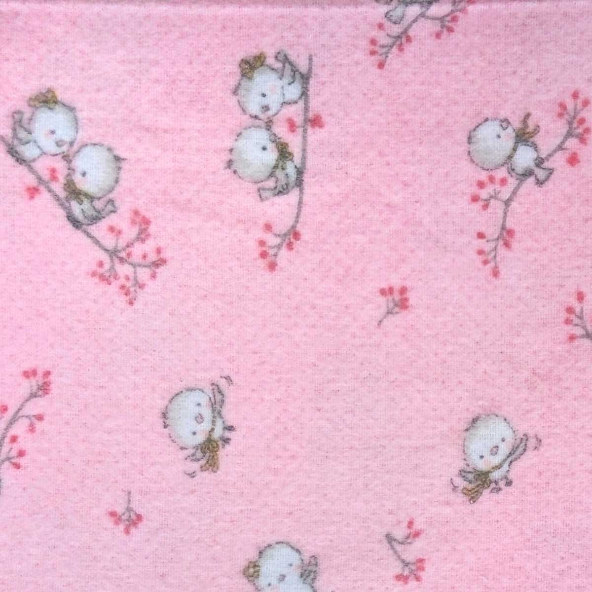 Φανελένια Παπλωματοθήκη Κούνιας (120X160) Dimcol Birds 15 Pink Home Βρεφικά Προίκα Μωρού Παπλωματοθήκες Βρεφικές Spitishop
