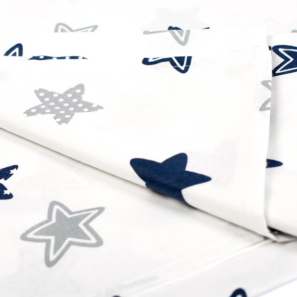 Σεντόνια Μονά (Σετ 3τμχ) Dimcol Star 102 Blue