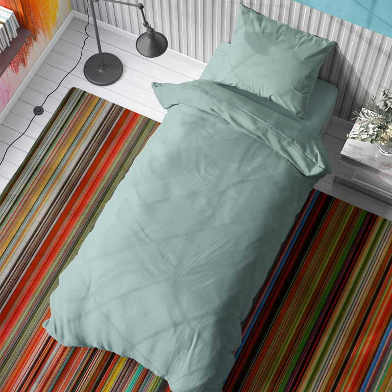 Σεντόνια Υπέρδιπλα (Σετ 240x270) Dimcol Solid Aqua 497