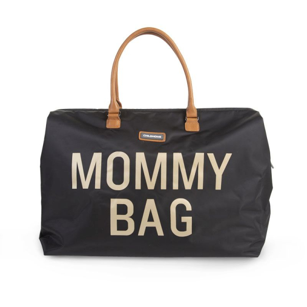 Τσάντα Αλλαξιέρα ChildHome Mommy Bag Big Black/Gold 73456