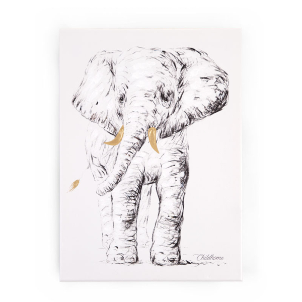 Κάδρο ChildHome Elephant Gold 73450