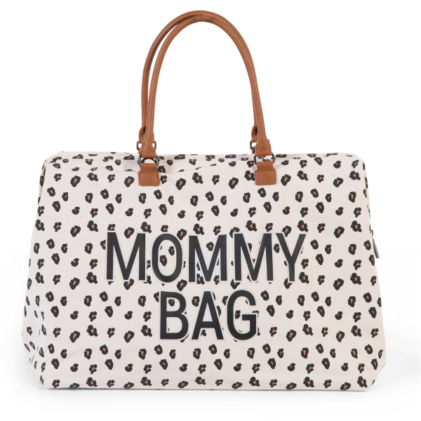Τσάντα Αλλαξιέρα ChildHome Mommy Bag Big Canvas Leopard 74392