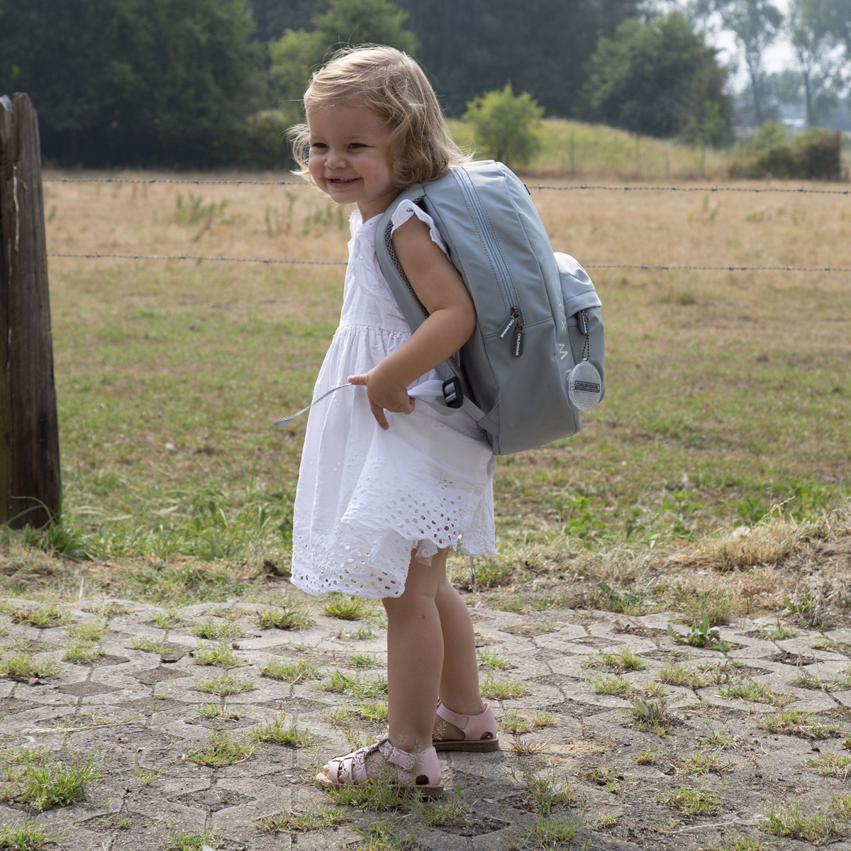 Σχολική Τσάντα Νηπιαγωγείου (29X12X38) Childhome School Backpack Abc Grey Off White 75205 Home Παιδικά Παιδικές Τσάντες Spitishop