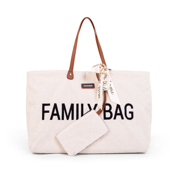 Τσάντα Αλλαξιέρα ChildHome Family Bag Teddy Off White 75451