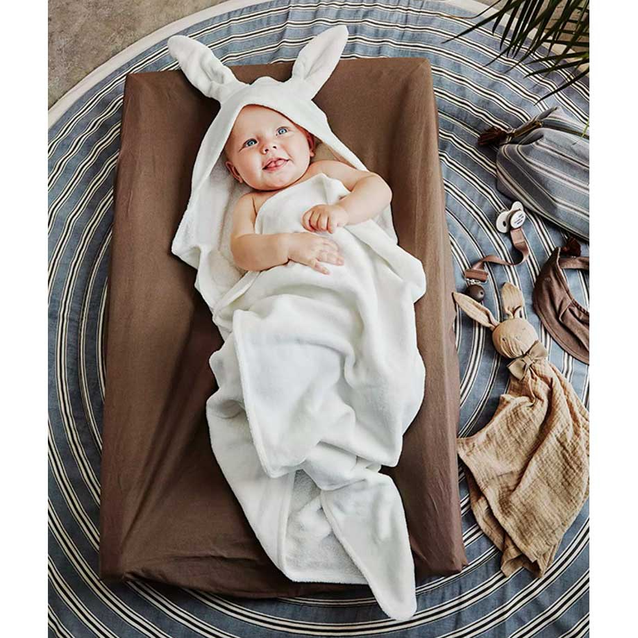 Βρεφική Κάπα Elodie Vanilla White Bunny Br74663 Home Βρεφικά Προίκα Μωρού Κάπες Βρεφικές Spitishop