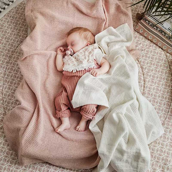 Κουβερτόριο Αγκαλιάς (75x100) Elodie Cellular Powder Pink BR74618