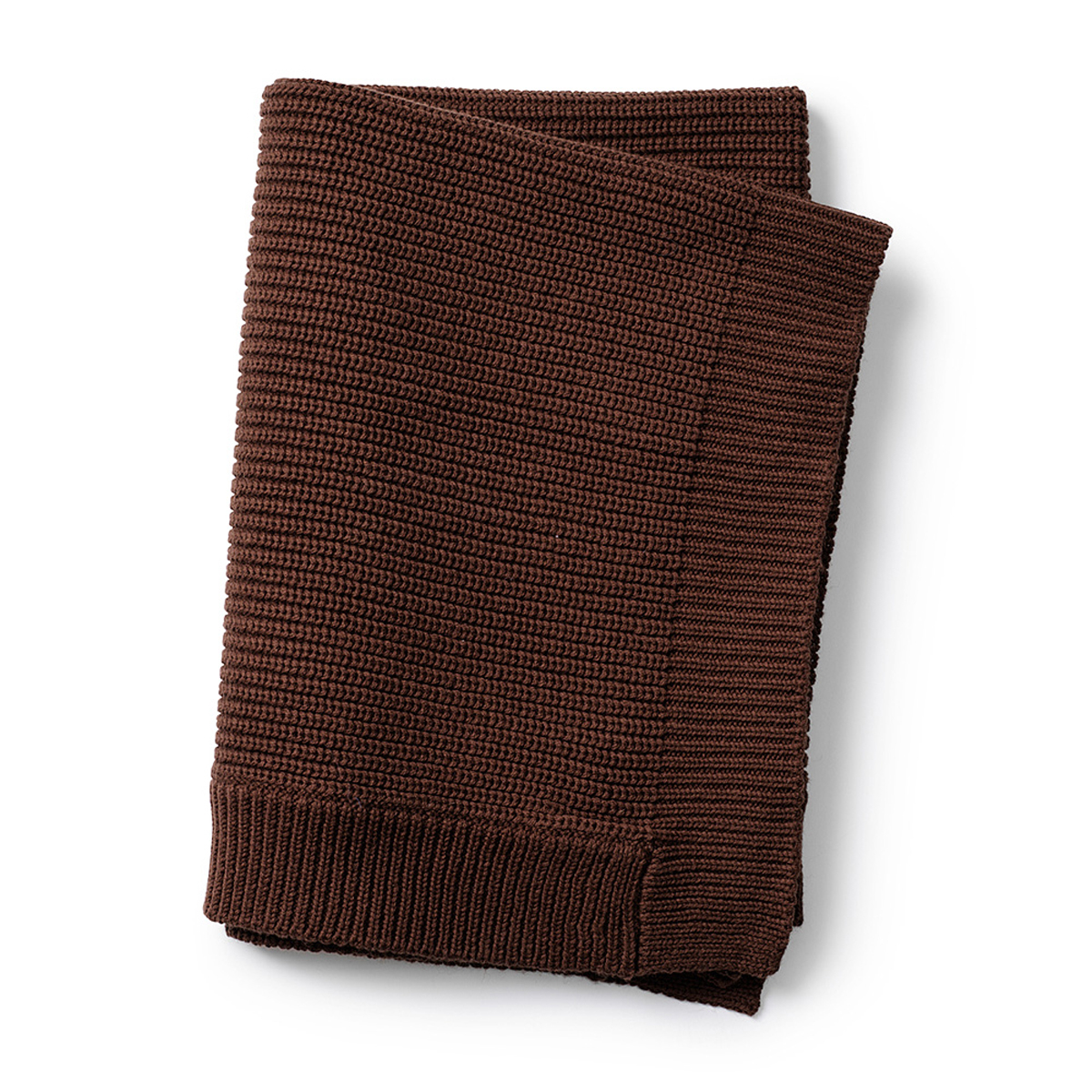 Κουβέρτα Πλεκτή Αγκαλιάς Elodie Wool Knitted Chocolate BR75104