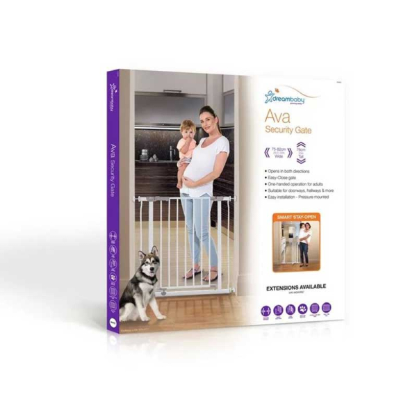 Πόρτα Ασφαλείας 75-81cm Dreambaby Ava White BR74676